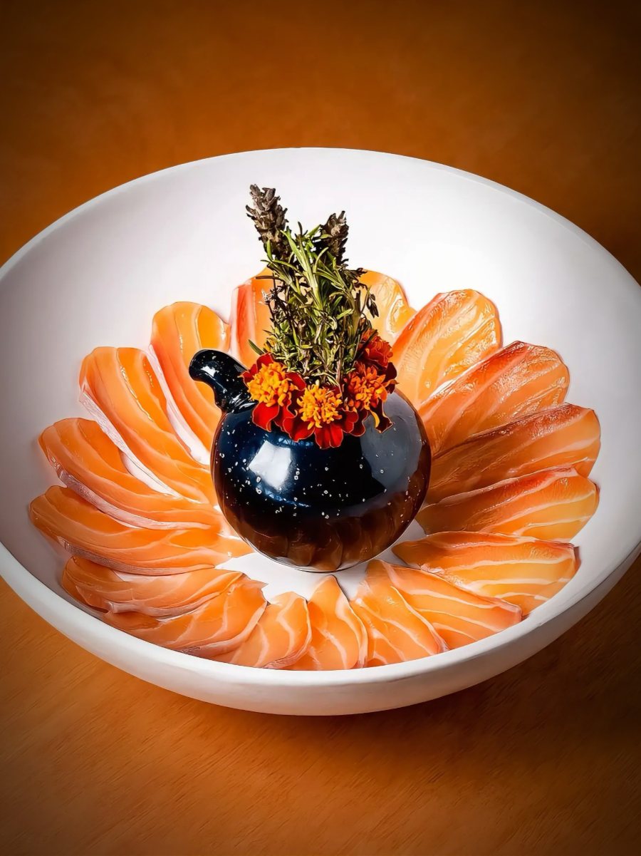 Sashimi de salmão